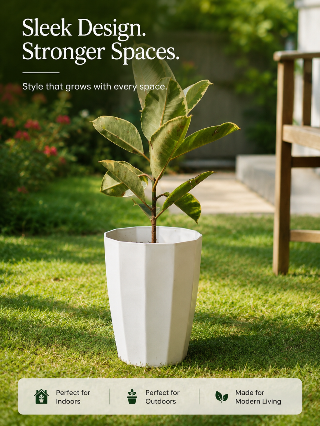 14 Inch Moon Tower Pot (Pack of 2)