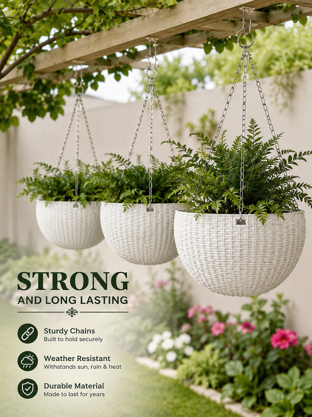 8.5 Inch Hanging Basket (Pack of 10)