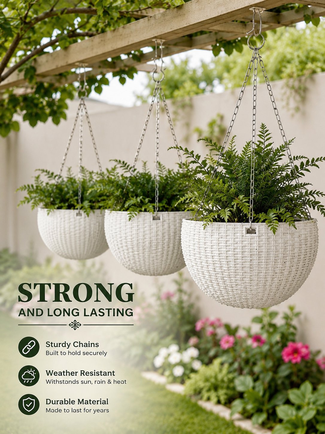 8.5 Inch Hanging Basket (Pack of 10)