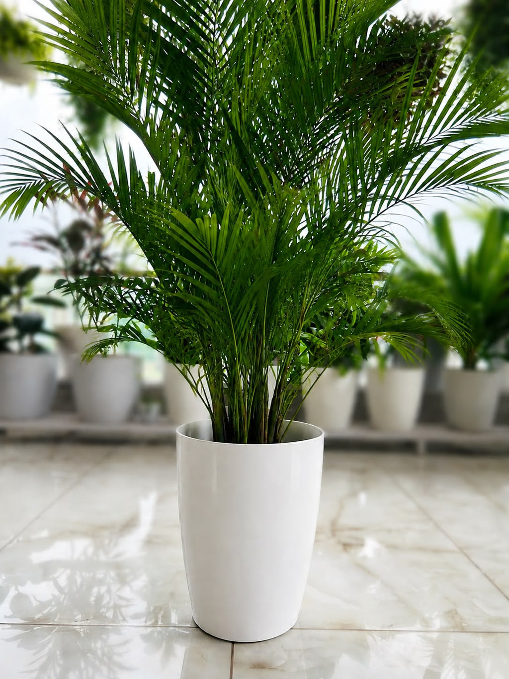 18 Inch Tower Pot, White (Pack of 2)