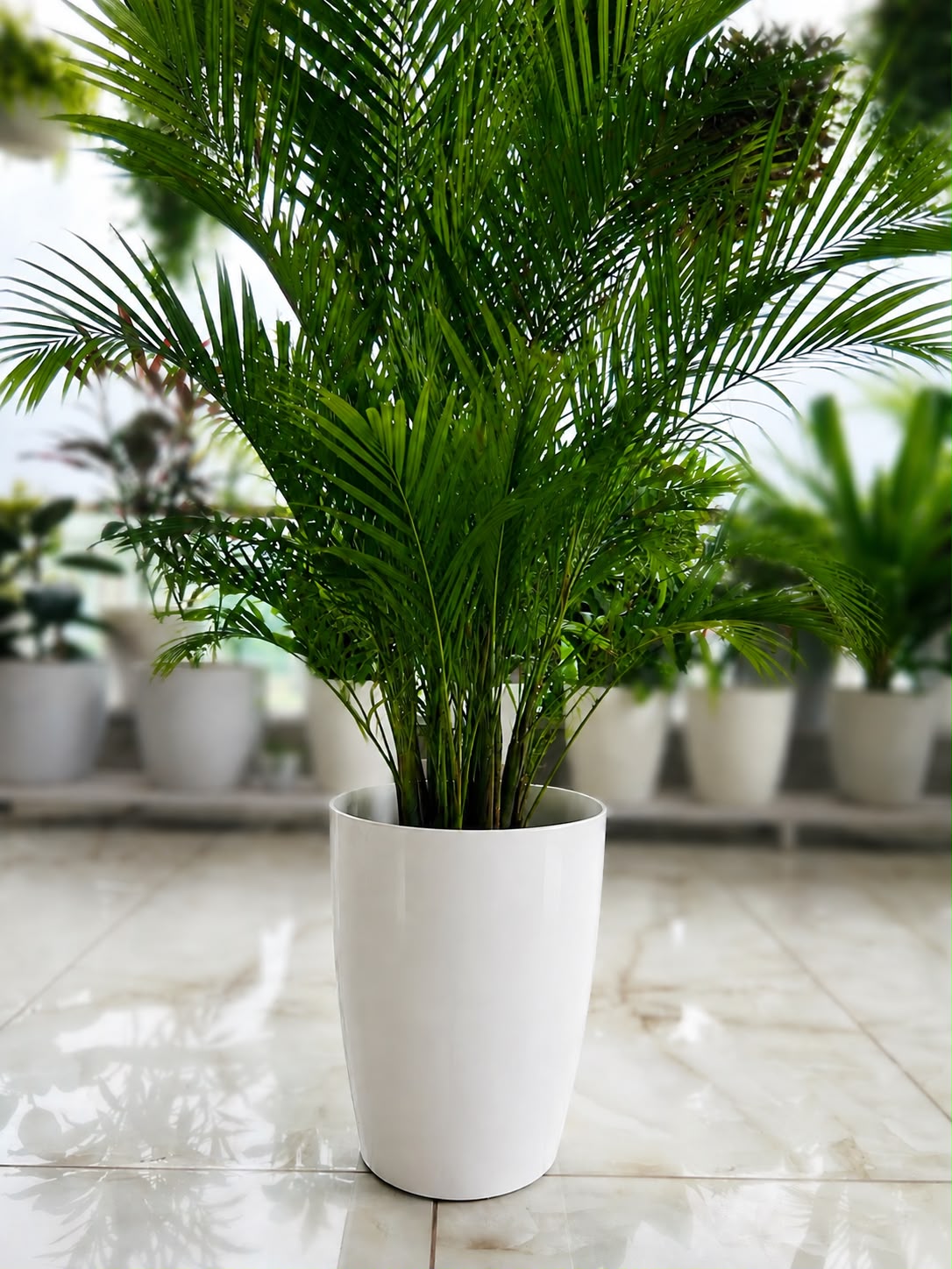 18 Inch Tower Pot, White (Pack of 2)